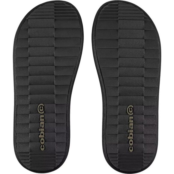 NWT Cobian Compass Mens Flip Flops Sandals Black Rubber Sole Size 13 - Picture 5 of 6